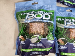 4 New Bags of Rapid Repair Pod Targeted Lawn Spot Repair