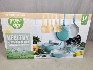New, Open Box, Green Life Pan Set