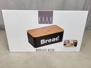 New Elle Decor Bread Box with Versatile Bamboo Cuttingboard