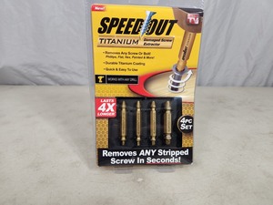New Speedout Titanium Damaged Screw Extractor