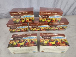7 New Boxes of Celestial Seasonings Caramel Apple Dream Herbal Tea