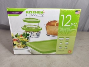 New Kitchen Classics 12 Piece Glass Food Storage Set