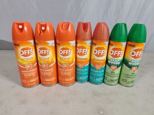 7 New Cans of Off Bug Spray