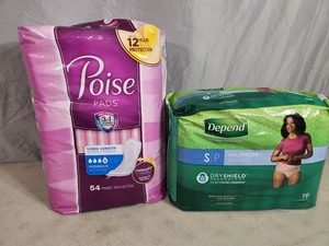 New Poise Pads and Depends