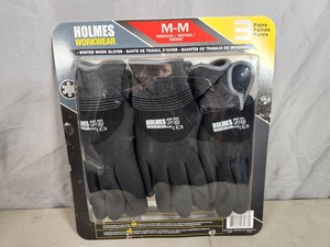 New 3 Pack Of Holmes Workwear Gloves