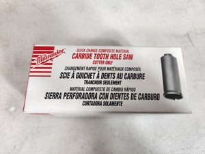 New Milwaukee Carbide Tooth Hole Saw