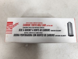 New Milwaukee Carbide Tooth Hole Saw