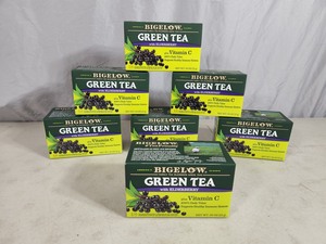 7 New Boxes of Bigelow Green Tea with Elderberry Plus Vitamin C