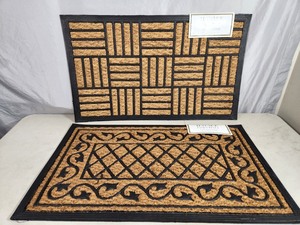 2 New Coir Doormats