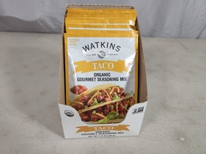 Case of 12 New Watkins Taco Seasoning Packets