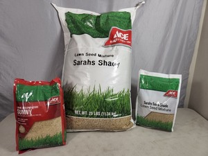 3 New Bags of Ace Lawn Seed Mixture