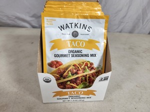 New Case of Watkins Taco Seasoning Mixes