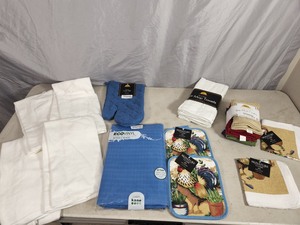 Lot of Assorted Kitchen Towels and More