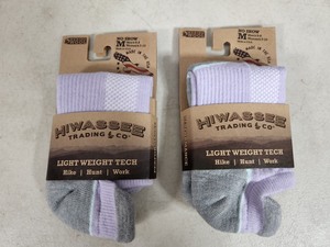 2 New Pair of Lightweight Tech Merino Wool Socks