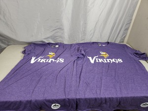 2 New Minnesota Lottery MN Vikings Tshirts