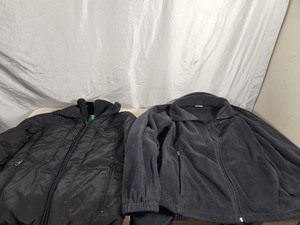 Larry Levine Down Jacket and Columbia Fleece