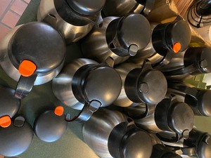 lot 59 image: 9 NSF SS Pressurized COFFEE CARAFES -1