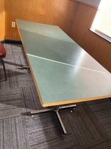 lot 3 image: 1 RECTANGULAR 6 FT GREEN TABLE