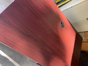 lot 157 image: Mohagany Desk with 2 drawers