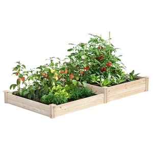 lot 38 image: Greenes Fence 4 ft. x 8 ft. x 7 in. - 10.5 in. Original Pine Raised Garden Bed