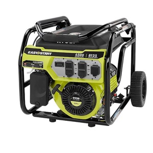 lot 39 image: RYOBI 6,500-Watt Gasoline Powered Portable Generator with CO Shutdown Sensor