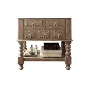 lot 53 image: Castilian 34.75 in. W x 23 in. D Bath Vanity Cabinet Only in Empire Gray