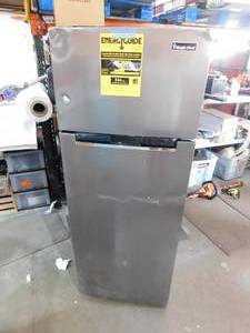 lot 68 image: Magic Chef 7.3 cu. ft. 2-Door Mini Fridge in Platinum Steel with Freezer