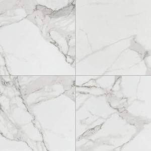 lot 5 image: MSI Crystal Bianco 32 in. x 32 in. Polished Porcelain Floor and Wall Tile (554 sq. ft.)