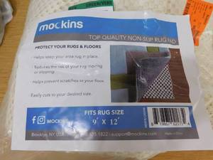 lot 13 image: Mockins 9 ft. x 12 ft. Premium Grip and Non-Slip Rug Pad