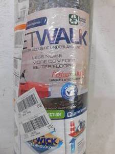 lot 15 image: (2) QuietWalk 100 sq. ft. 3 ft. x 33.3 ft. x 3 mm Underlayment with Sound and Moisture Barrier for Laminate and Engineered Floors