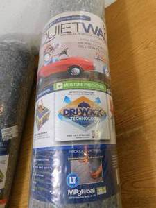 lot 17 image: (2) QuietWalk 100 sq. ft. 3 ft. x 33.3 ft. x 3 mm Underlayment with Sound and Moisture Barrier for Laminate and Engineered Floors