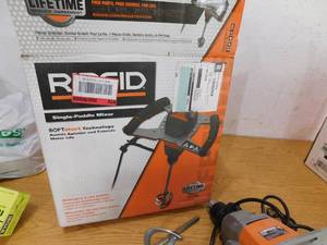 lot 31 image: RIDGID Single-Paddle Mixer