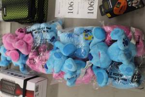 Lot of (10) Blue Cue and You Bear Plush Toys