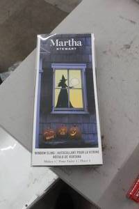 Lot of (5) Martha Stewart Halloween Witch in Window Window Cling (in original packaging)
