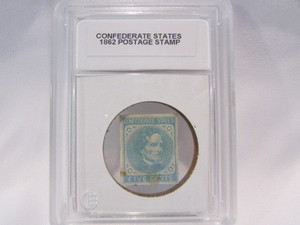 Confederate States Unused Postage Stamp