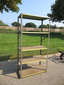 lot 717 image: STEEL SHELVING UNITS