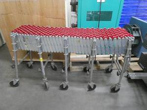 Nestaflex 175 expanding roller conveyor 54 long folded up, 19 wide 32 high