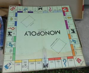 Vintage early 50s Monopoly game