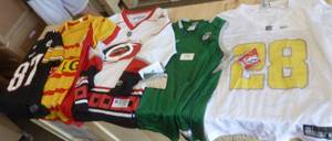 5 Youth LgXL jersey shirts