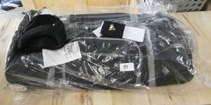 Large 30 inch long Pittsburgh Penguins hockey bag with wheels, hat and sweatbands