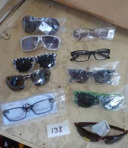10 pair of adult sunglasses