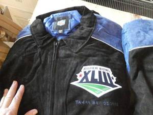 2 Suede leather superbowl jackets Adult XL