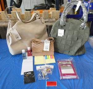 2 handbagspurses and wallet plus more
