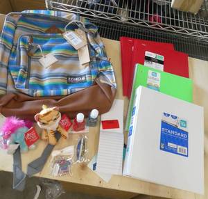 Backpack with School supplies