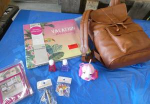 Vacation travel bag, photoscrapbook