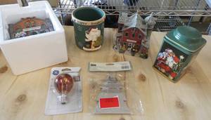 Christmas houses, Santa Coca-Cola jar and more