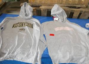 His and Hers Western Michigan hoodies Adult Med