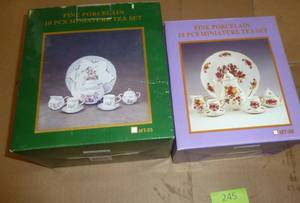 Two new Collectible miniature Tea Sets