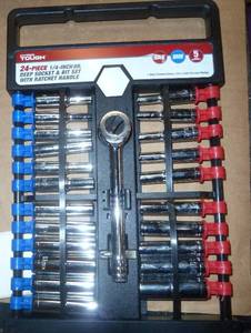 Socket set of Standard and Metric sizes