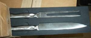 3 serving Fork and Knife sets